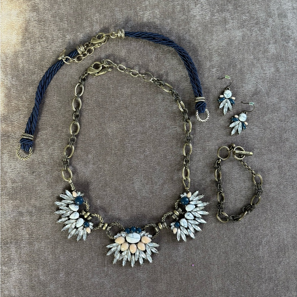 Chloe + Isabel Morning Tide Necklace with matching earings and bracelet